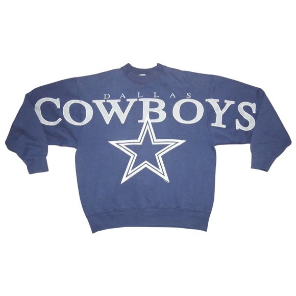 Vintage 1993 Dallas Cowboys Large Spellout Crew Neck Pullover Sweatshirt XL